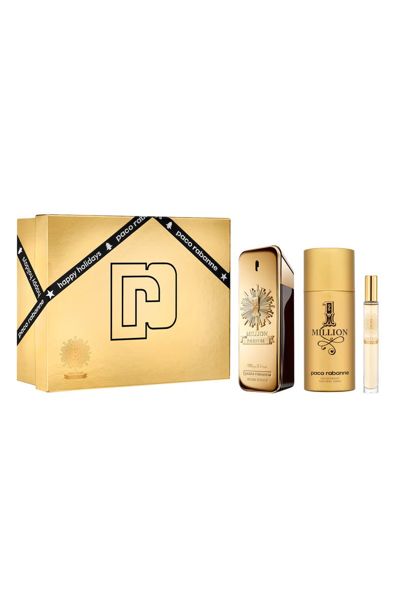 Rabanne Paco Rabanne 1 Million Parfum Cologne Set USD $135 Value, Main, color,