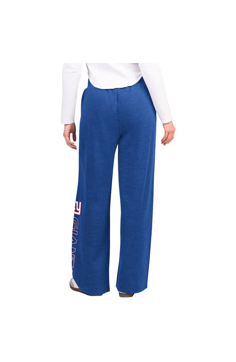 G-III 4HER BY CARL BANKS Women's G-III 4Her by Carl Banks Royal New York Giants Field Wide Leg Sweatpants, Alternate, color, Royal