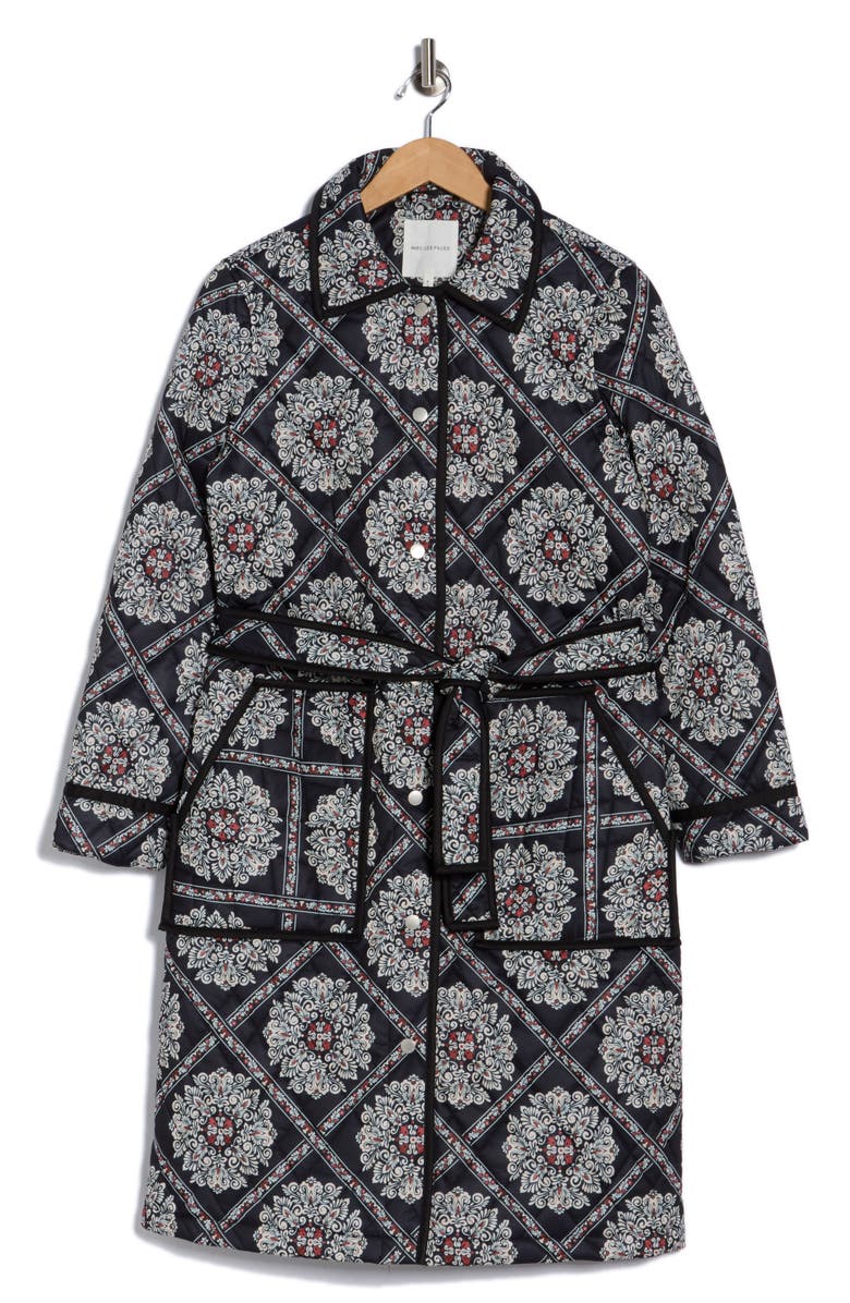 Tie Waist Quilted Jacket