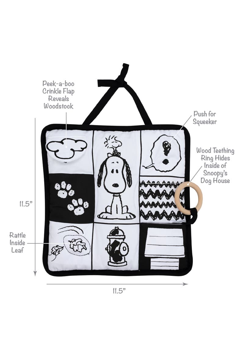 Snoopy & Woodstock Baby Activity Pad Developmental Travel Toy, Alternate, color, White