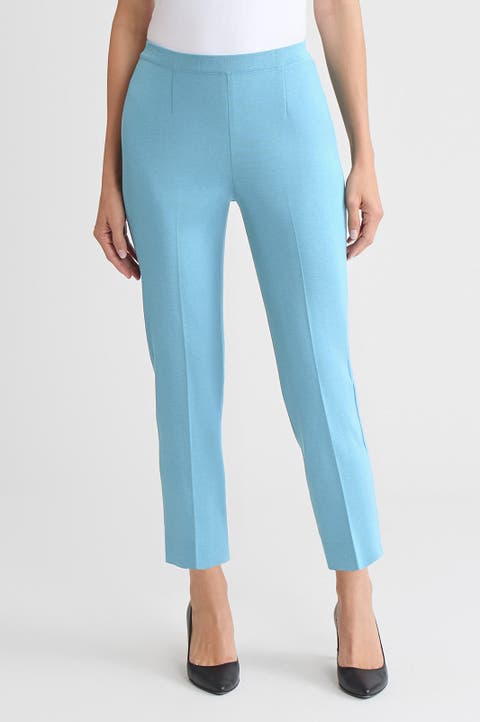 Knit Straight Leg Ankle Pants