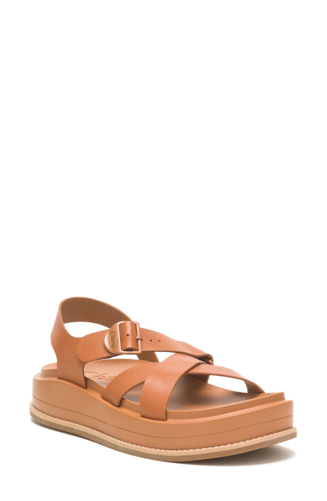 Chaco Townes Midform Sandal, Main, color, Cashew