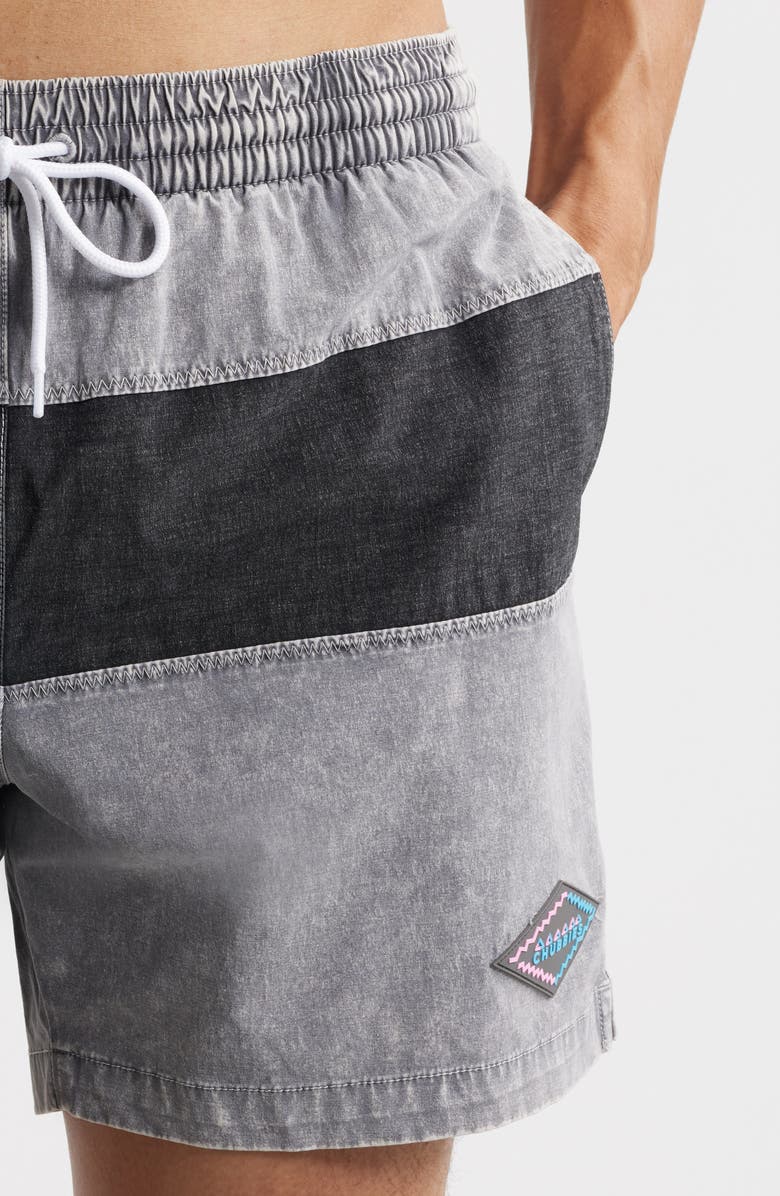 Chubbies Black & Silvers 5.5-Inch Swim Trunks, Alternate, color, 