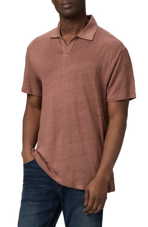 Shelton Slub Linen & Cotton Polo