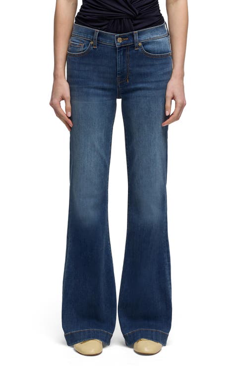 Dojo Tailorless Mid Rise Flare Jeans
