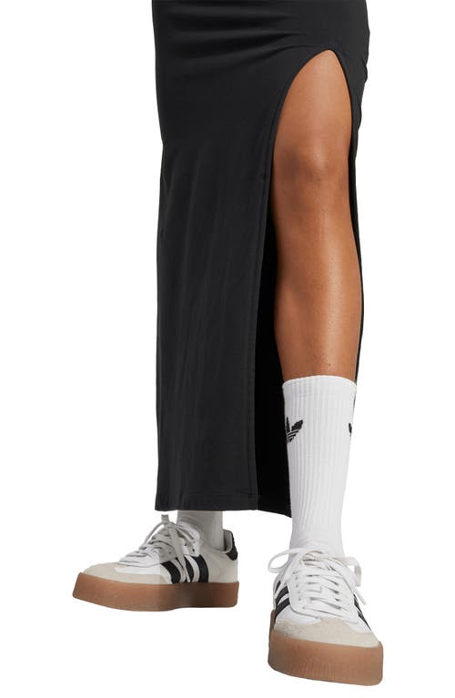 Adidas Originals Adidas Adicolor Classics 3-stripes Maxi Dress In Black