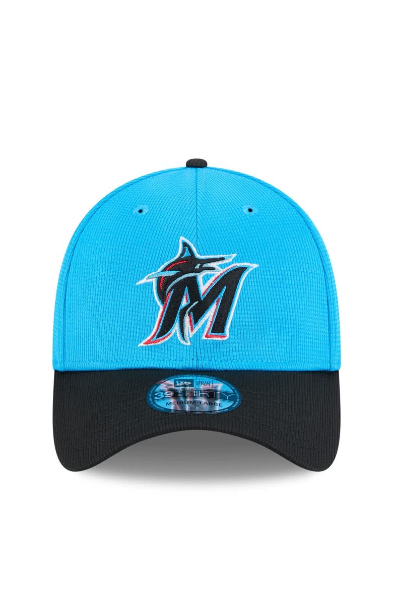 New Era Men's New Era  Blue/Black Miami Marlins 2025 Spring Training 39THIRTY Flex Hat, Alternate, color, 