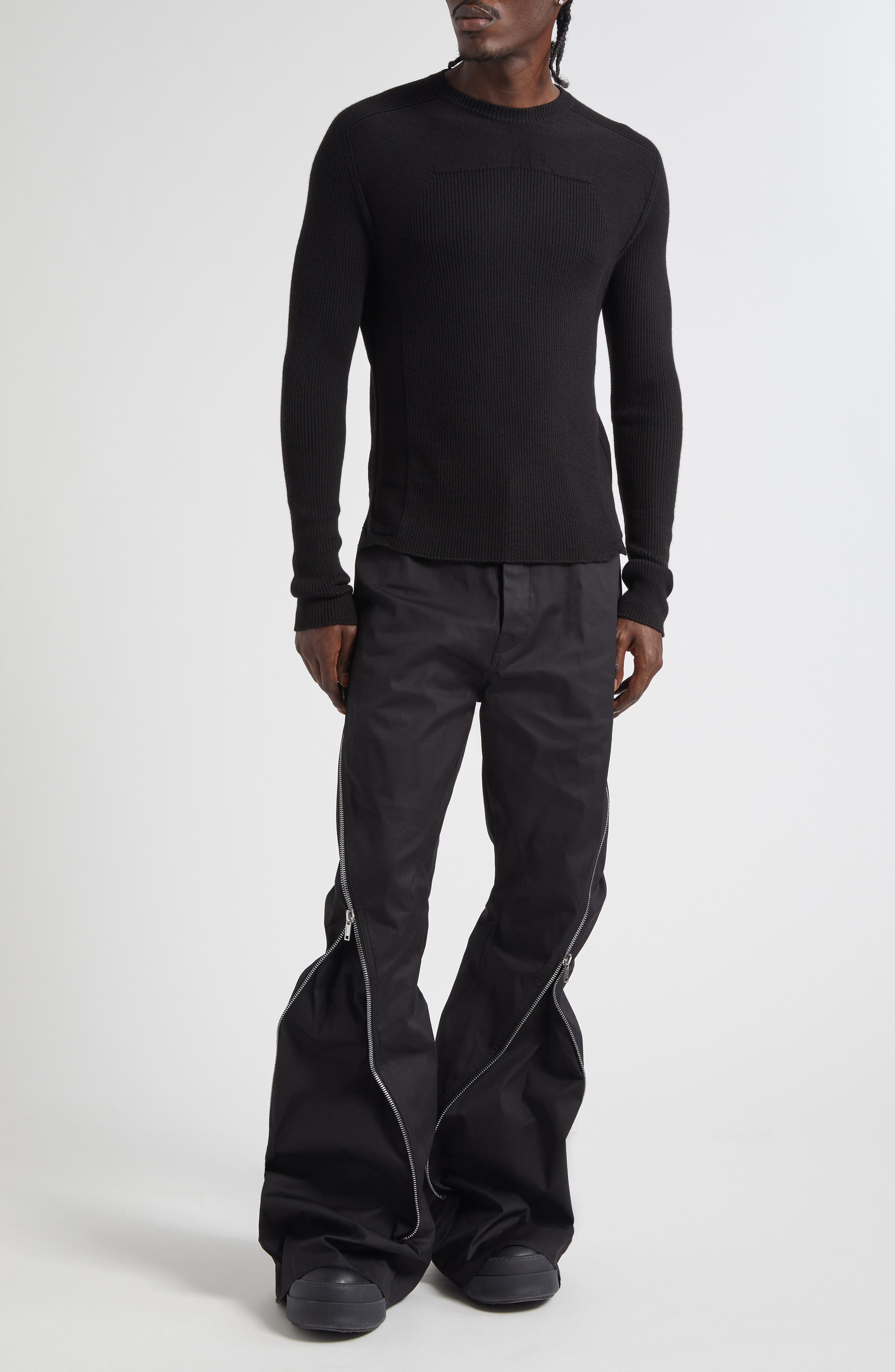 Geo Rib Virgin Wool Sweater - image 2