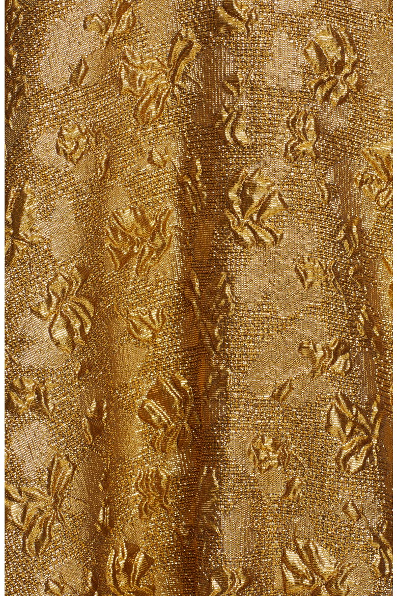 Nº21 Lamé Cloqué Minidress, Alternate, color, ORO