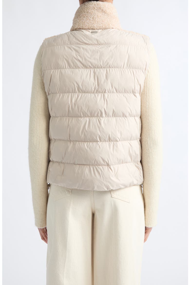 Mixed Media Wool Rib & Curly Fleece Cardigan, Alternate, color, 1985 CHANTILLY