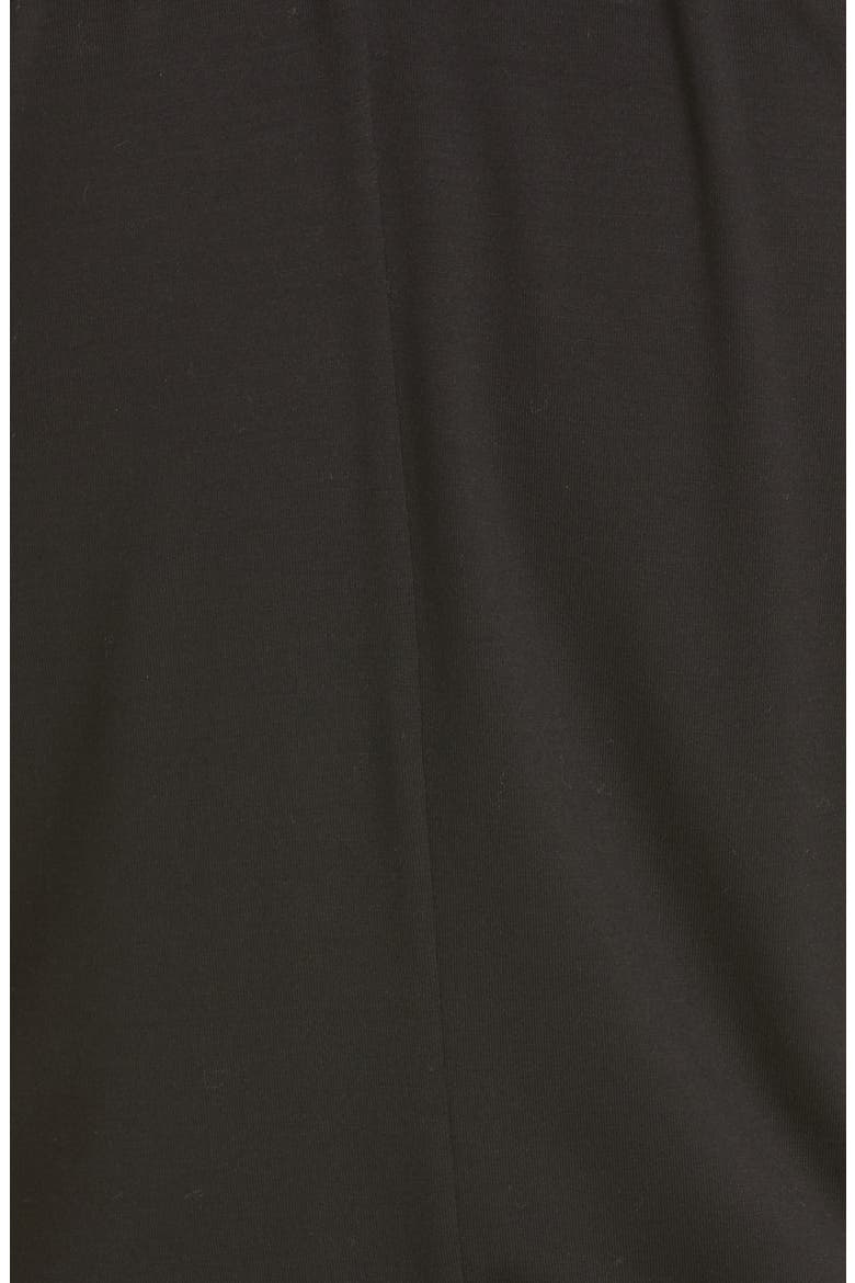 Spezie Gathered Neck Jersey Top, Alternate, color, BLACK