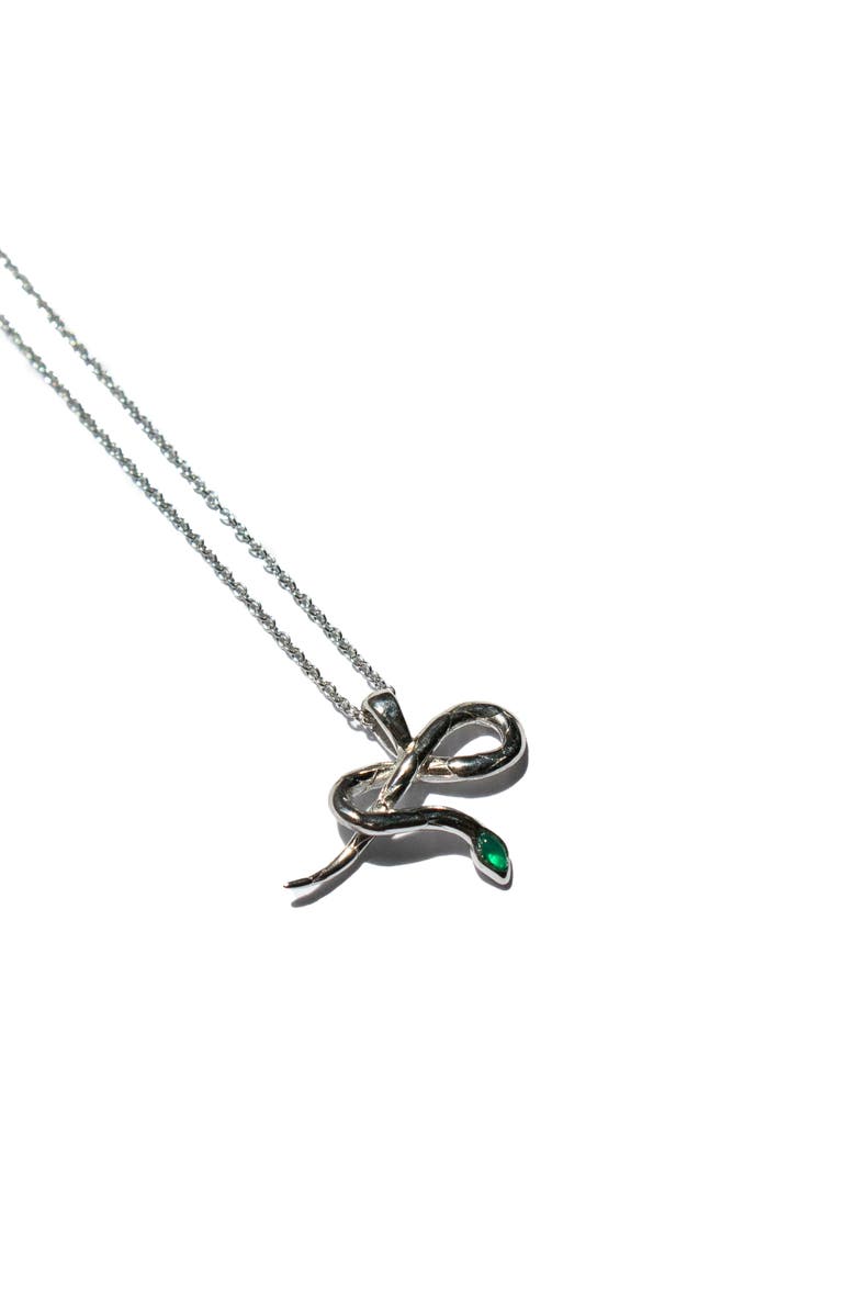 seree Year of the Snake II Limited edition pendant necklace, Alternate, color, Silver