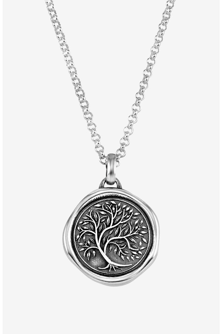 Men's Tree of Life Talisman Necklace, Main, color, Sterling Silver