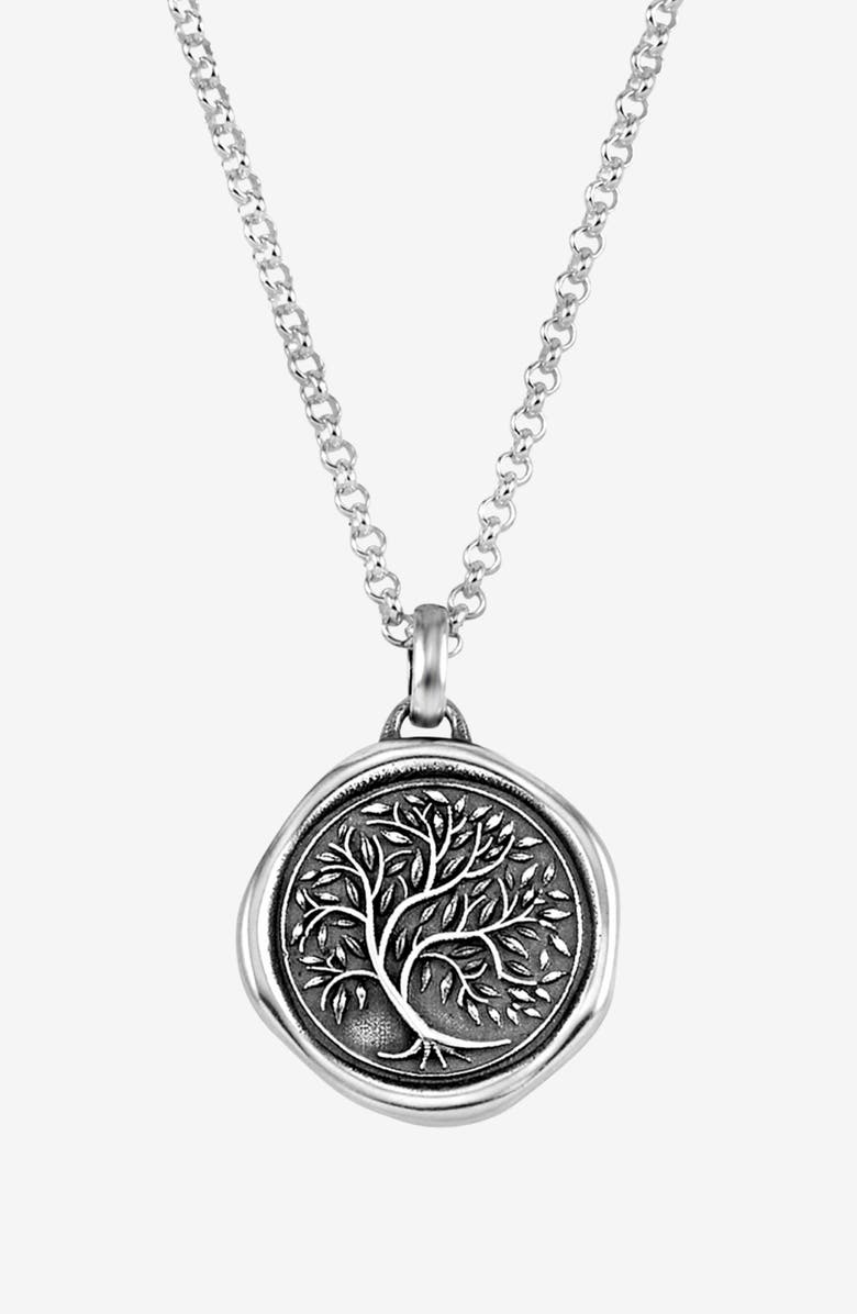Dower & Hall Men's Tree of Life Talisman Necklace, Main, color, Sterling Silver
