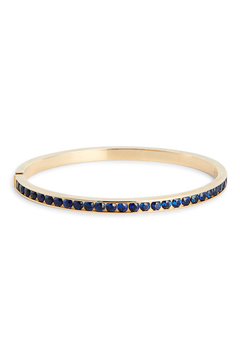 Sapphire Stone Keeper Bangle, Main, color, BLUE SAPPHIRE