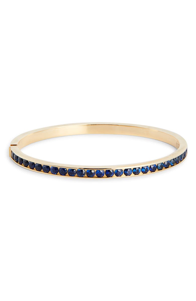 Grace Winfrey Sapphire Stone Keeper Bangle, Main, color, Blue Sapphire