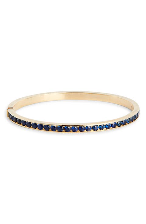 Sapphire Stone Keeper Bangle