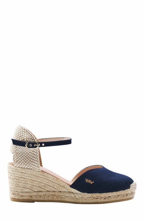 Reus Canvas Espadrille Wedges