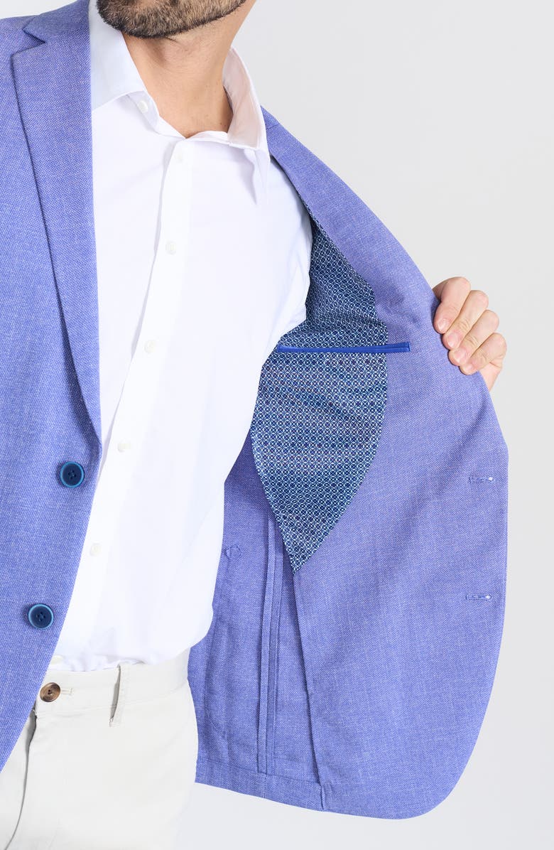 SAVILE ROW CO Gantona Textured Sport Coat, Alternate, color, Purple