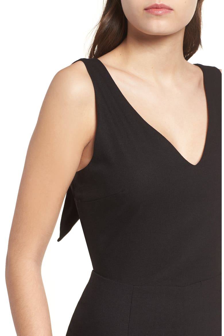 Crop Wide Leg Jumpsuit, Alternate, color, BLACK