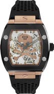 PHILIPP PLEIN The $keleton Silicone Strap Watch, 44mm