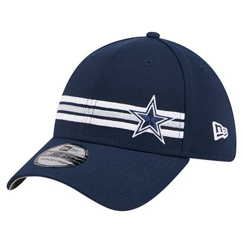Men's New Era Navy Dallas Cowboys Stripes 39THIRTY Flex Hat