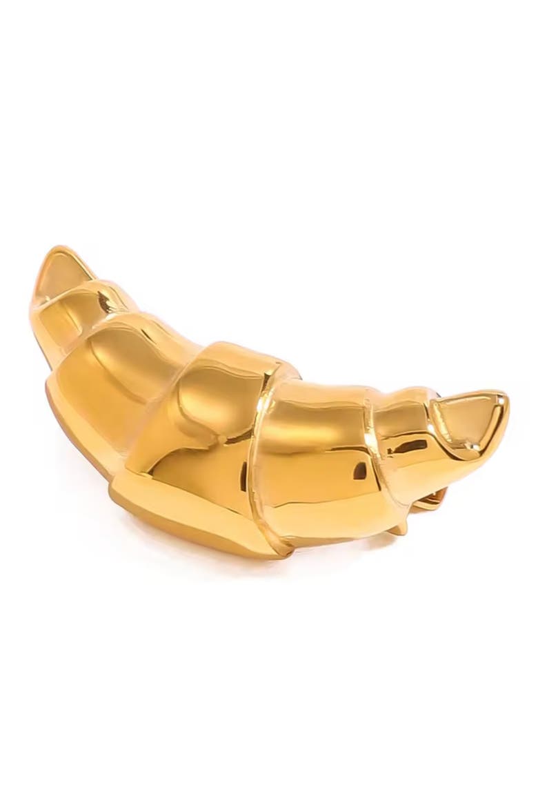 Croissant Pin, Main, color, GOLD