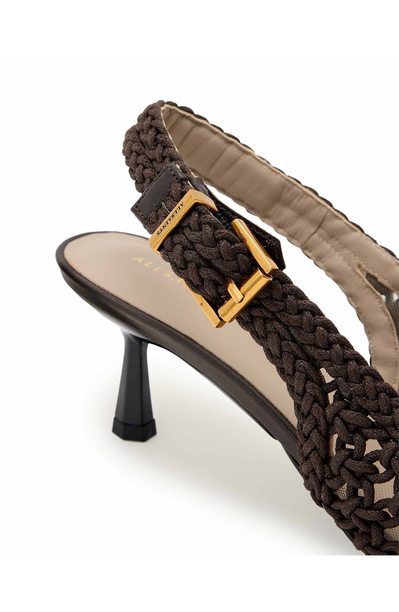 Violet Slingback Kitten Heel Pump, Alternate, color, BROWN