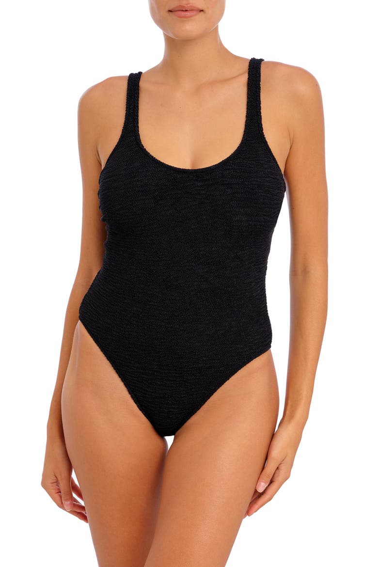 Ibiza Waves Underwire One-Piece Swimsuit, Main, color, BLACK