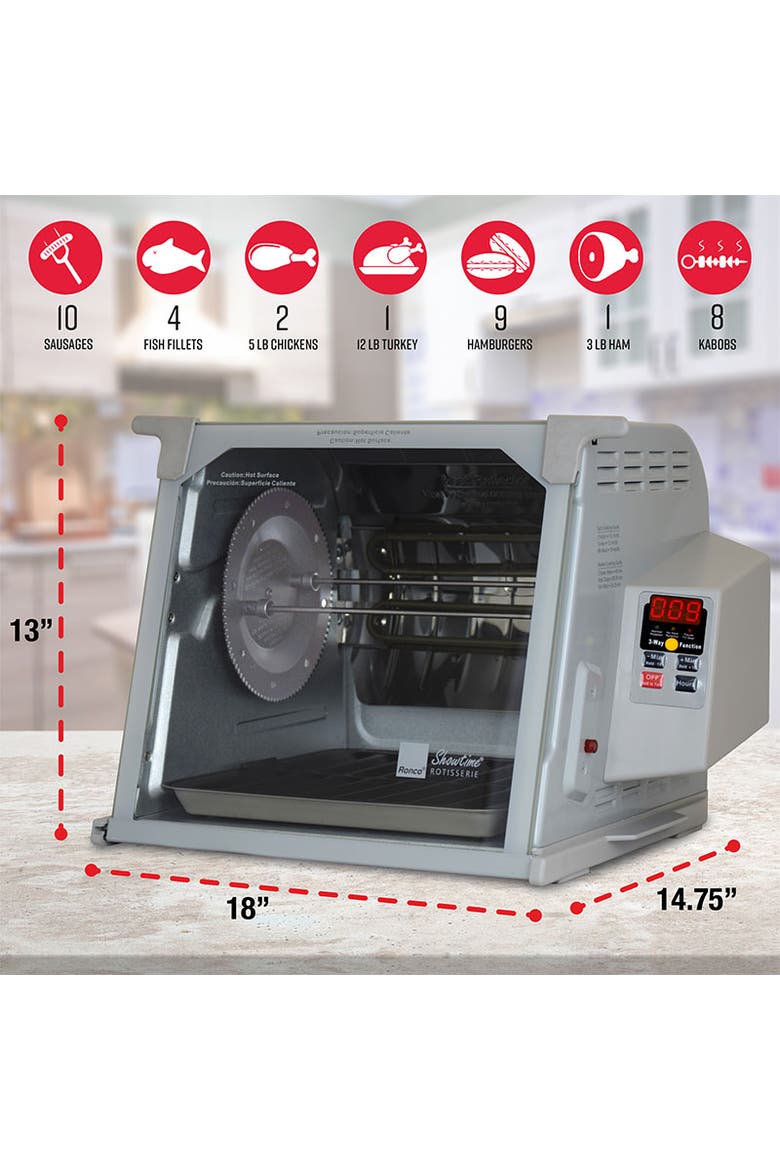 Digital Rotisserie Oven, Alternate, color, Silver