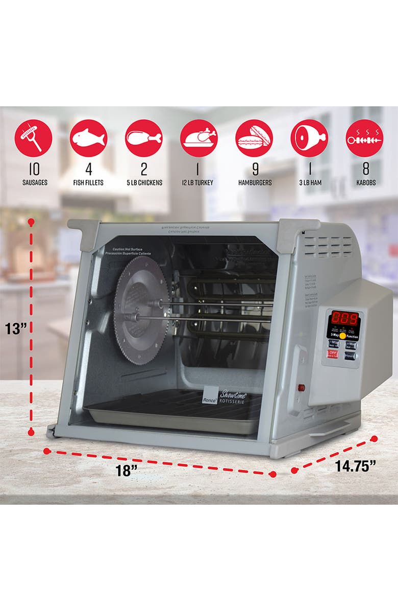 RONCO Digital Rotisserie Oven, Alternate, color, Silver