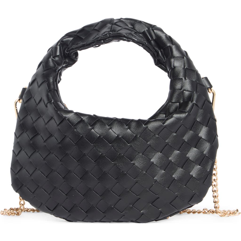 Urban Expressions Handbags Woven Crossbody Bag In Black