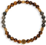Caputo & Co. Tiger Eye Beaded Bracelet
