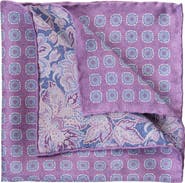 Elizabetta Assisi - Double Sided Silk Pocket Square for Men