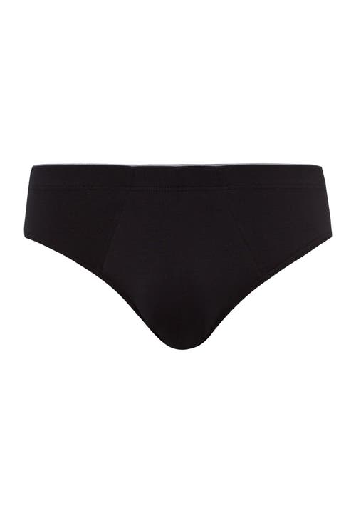 Hanro Stretch Cotton Essentials Briefs In Black