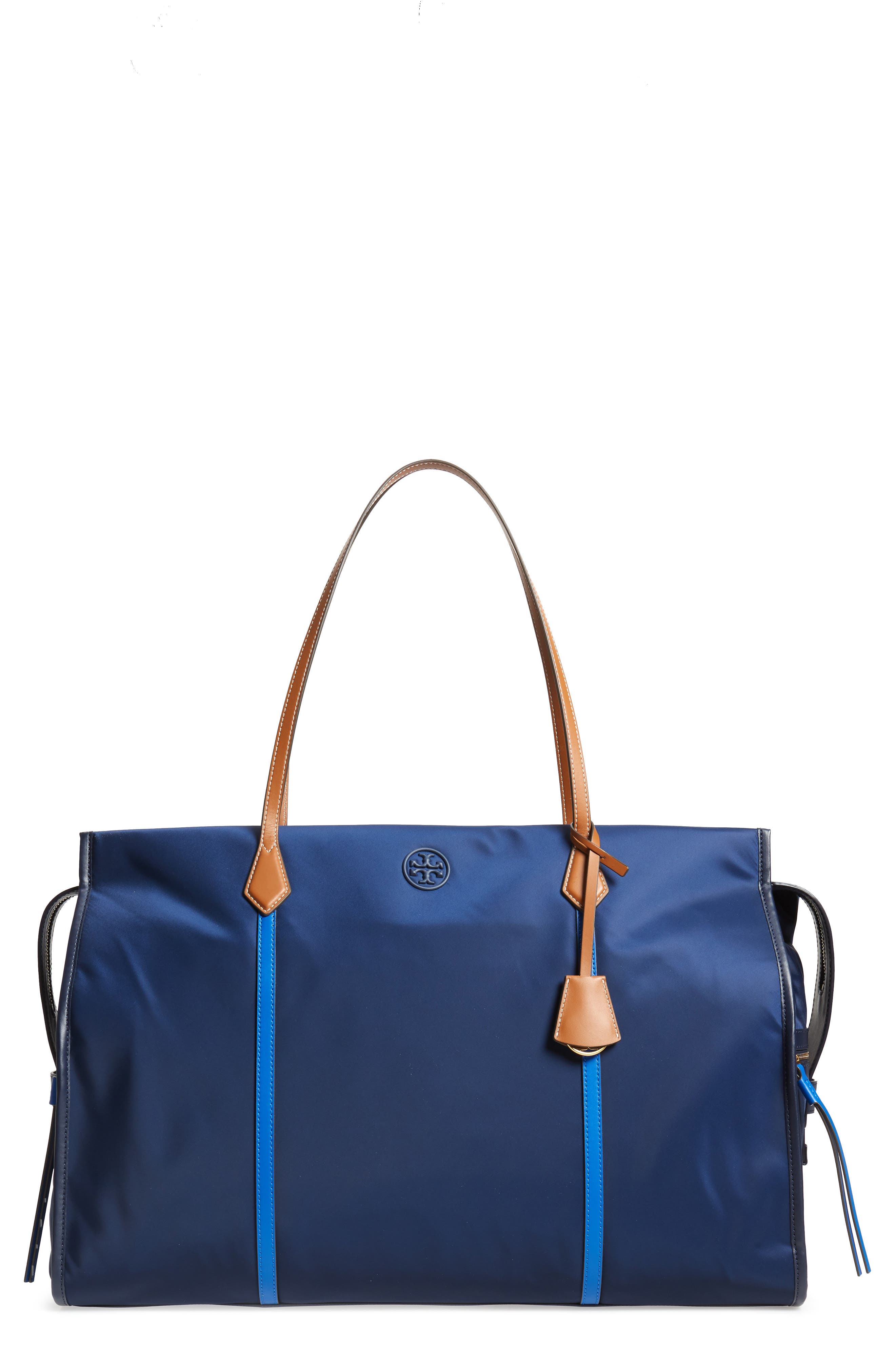 Tory Burch Perry Oversize Nylon Tote, Main, color, 