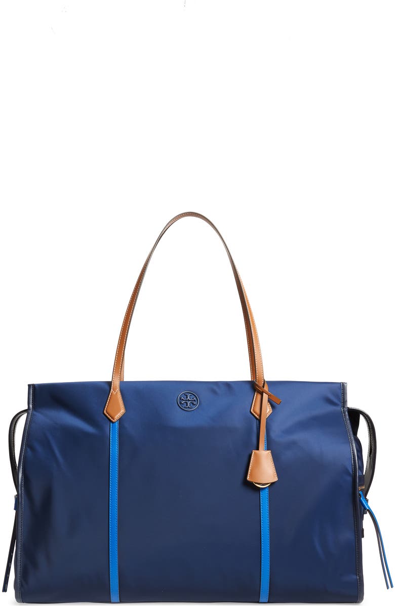 Tory Burch Perry Oversize Nylon Tote, Main, color,