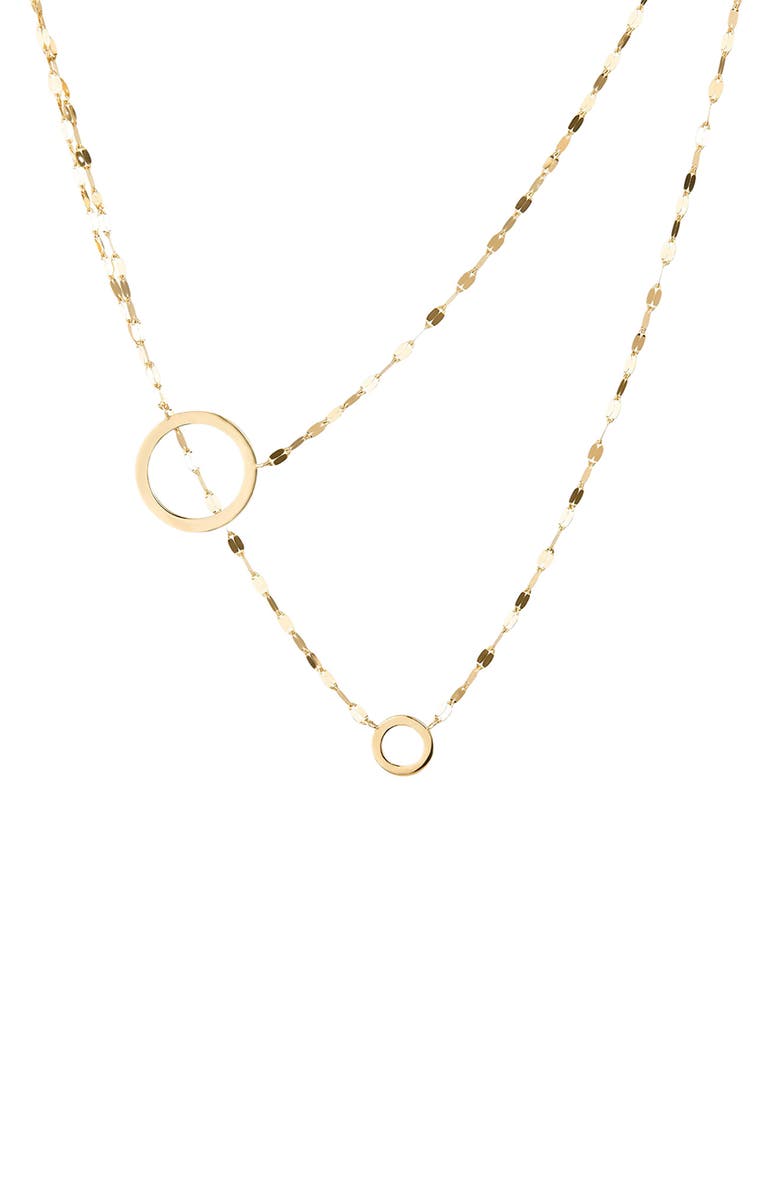 LANA Two to Tango Layered Pendant Necklace, Alternate, color, Yellow Gold