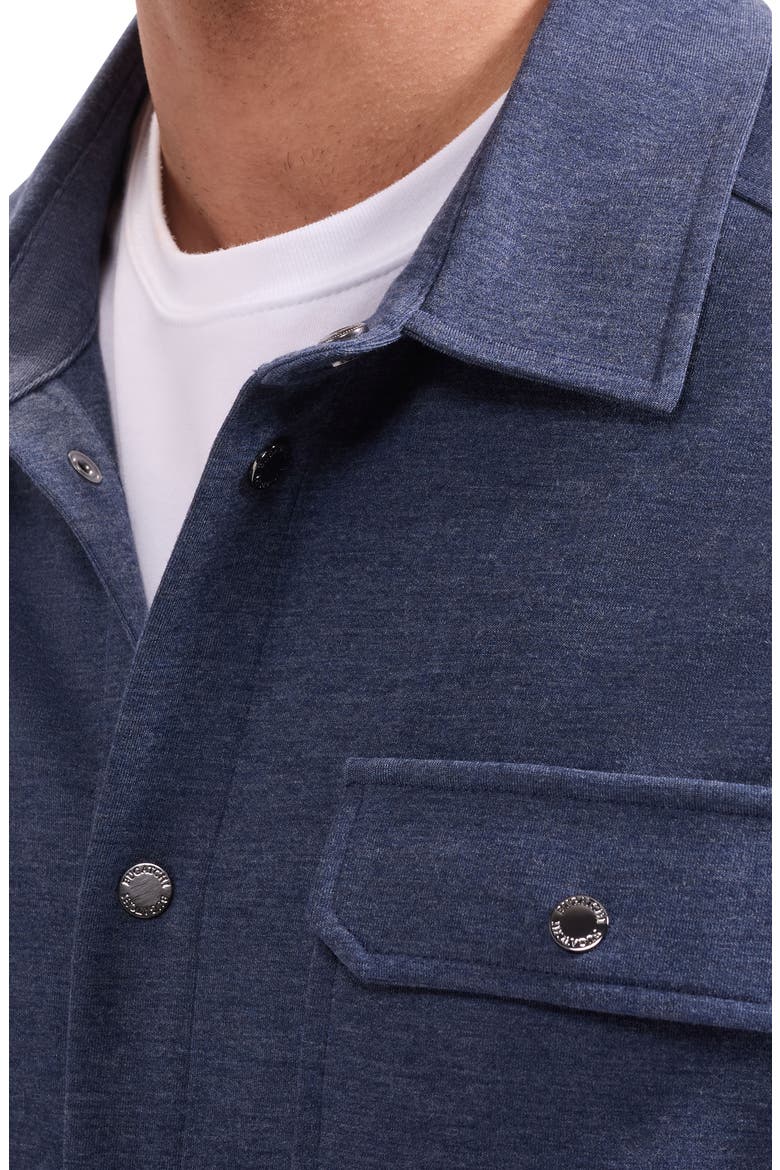 Soft Touch Snap-Up Shirt, Alternate, color, NAVY