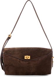 Balenciaga Medium Paris VII Suede Shoulder Bag