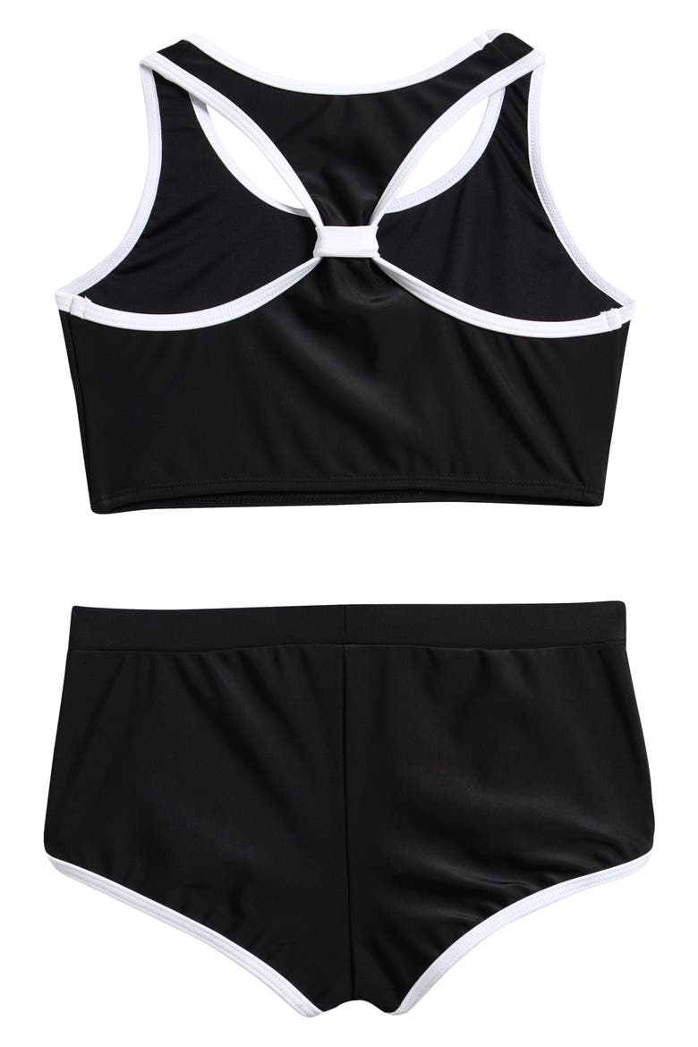 Kids' Two-Piece Swimsuit, Alternate, color, BLACK