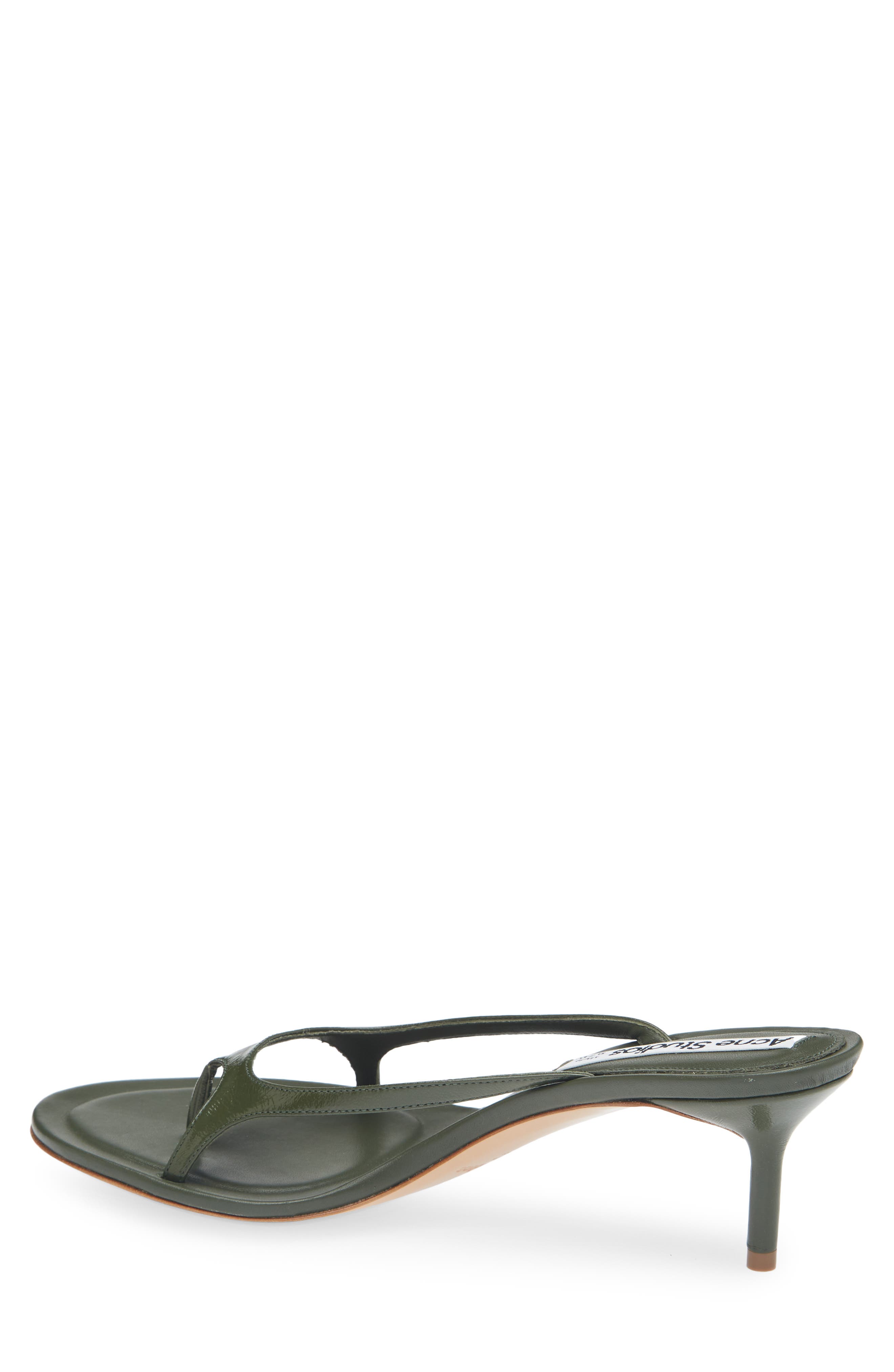 Acne Studios Kitten Heel Sandal, Alternate, color, Thyme Green