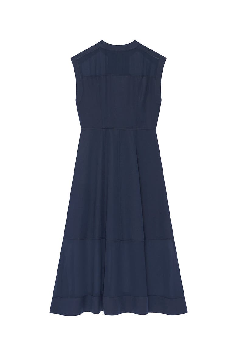 Utility Front Zip Midi Dress, Alternate, color, Blue