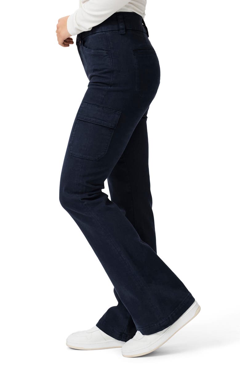 PAIGE Dion High Waist Cargo Flare Jeans, Alternate, color, Nvyskyline