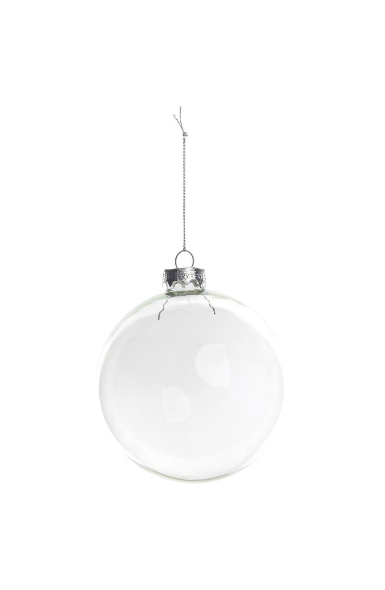 Northlight Shiny Glass Ball Christmas Ornaments - 2.5" (65mm) - Clear - 9ct, Alternate, color, Clear