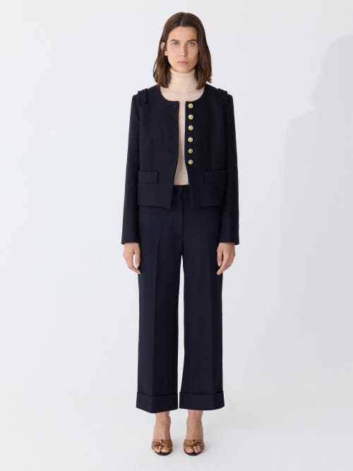 Callas Milano Aubrey Cropped Jacket In Black