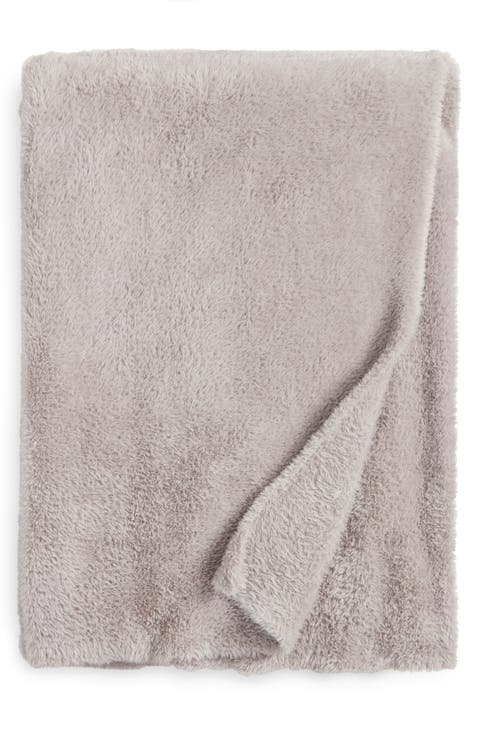 Nestle Faux Fur Throw Blanket