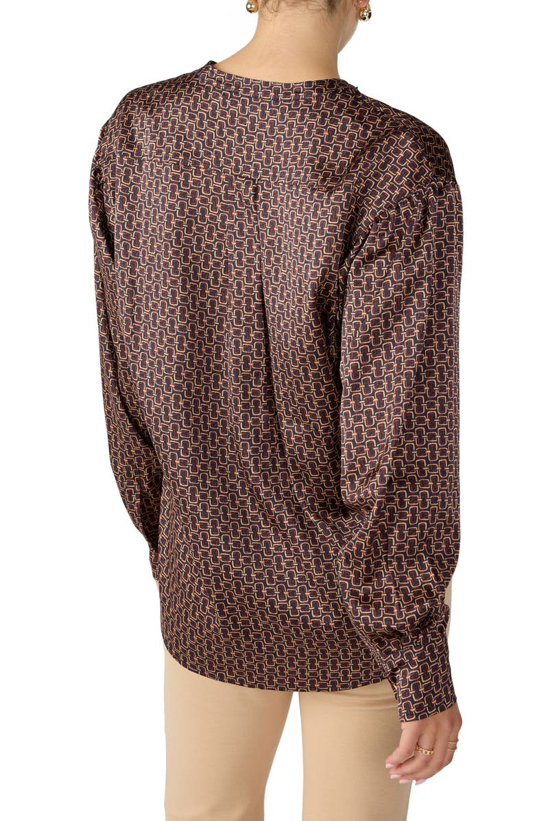 Sanctuary Modern Print Blouse, Alternate, color, Mod Link