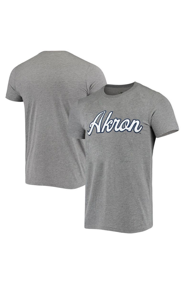 HOMEFIELD Men's Homefield Heather Gray Akron Zips Vintage Script T-Shirt, Main, color, Heather Gray