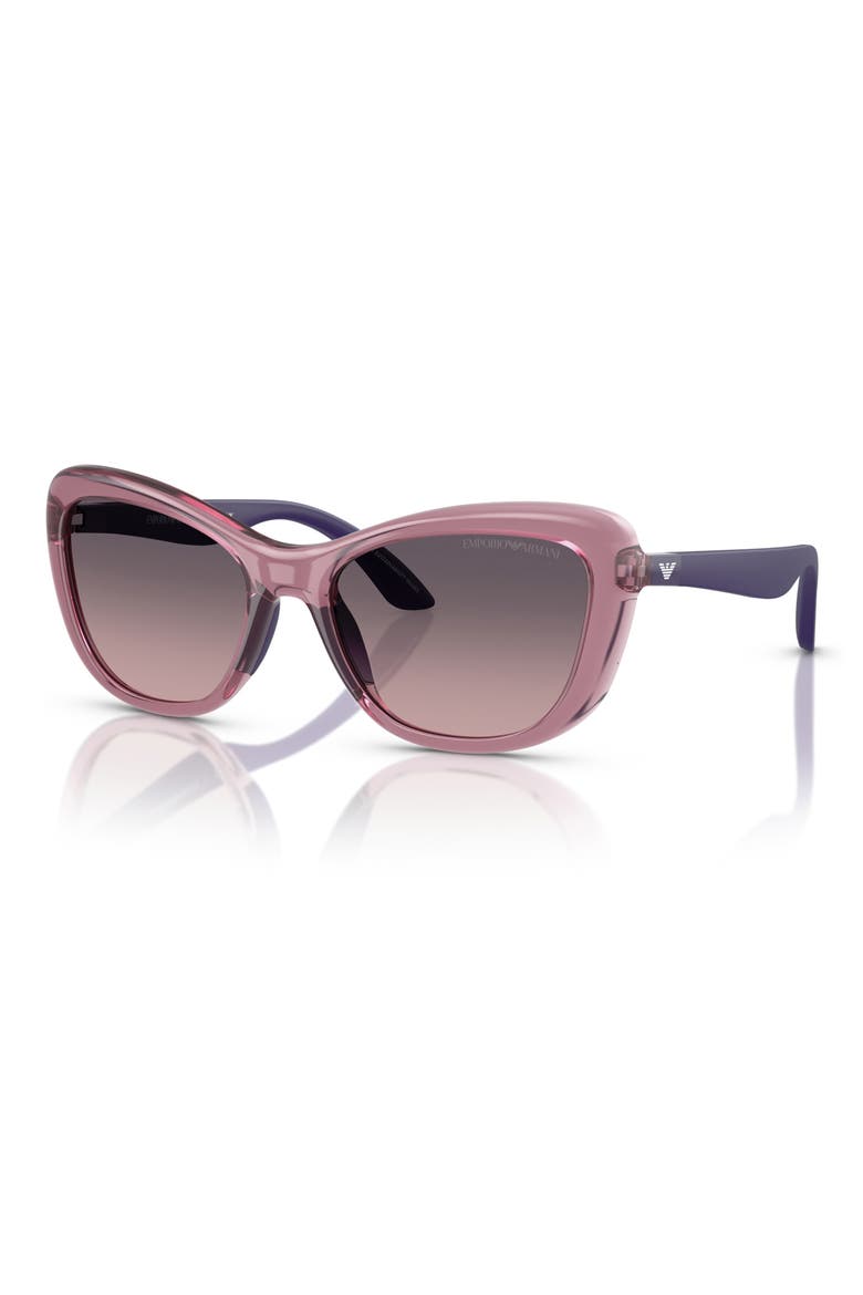 50mm Butterfly Sunglasses, Alternate, color, LILLAC / PINK GRADIENT GREY